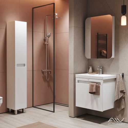 Зеркало-шкаф Alavann Cosmetic ALV0770001 60х80 подвесной цвет белый - фото 5