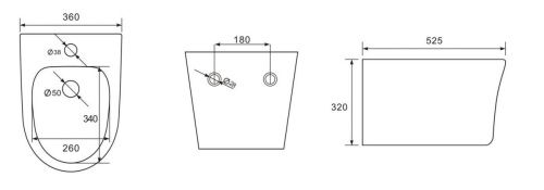 Биде подвесное Aquatek НИКА AQ1009-00 цвет белый - фото 4