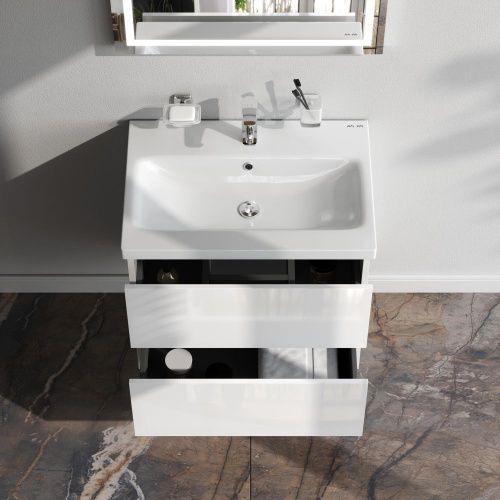 Тумба под раковину Am.Pm Gem M90FHX06022WG 60х40 подвесная цвет белый - фото 3