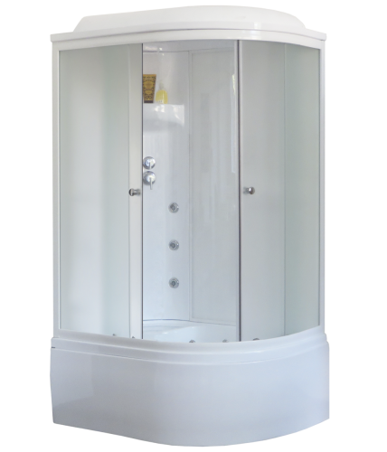 Душевая кабина Royal Bath ВК RB8120BK3-WC-L 120х80 асимметричная с крышей ориентация левая