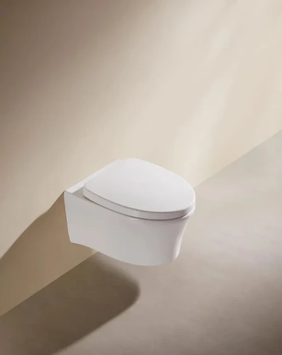 Чаша унитаза подвесная Arrow AHB2106H цвет белый без сиденья безободковая каскадный смыв - фото 2