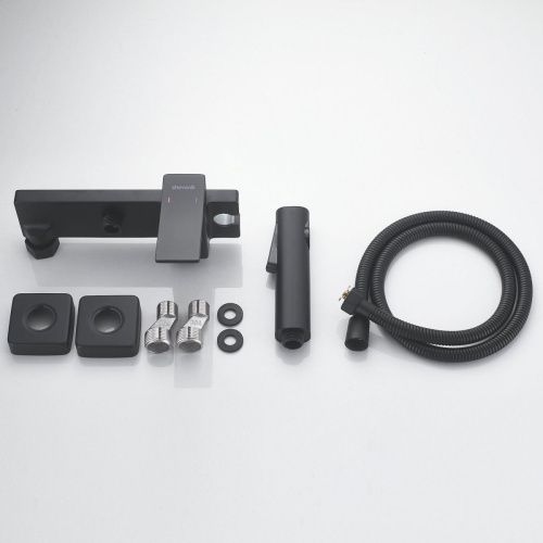 Гигиенический душ со смесителем Shevanik S6105H-1 черный - фото 4