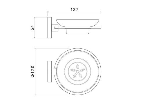 Мыльница Aquatek Оберон AQ4203BG - фото 2