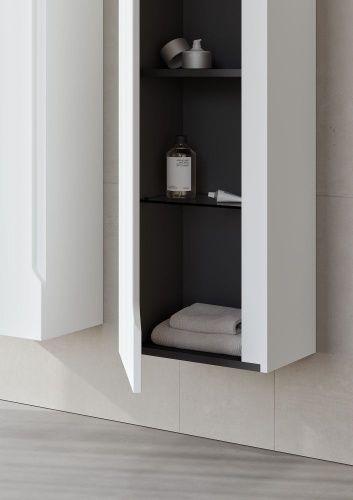 Шкаф-пенал Orka Malta 3001294 40х140 подвесной цвет белый - фото 2