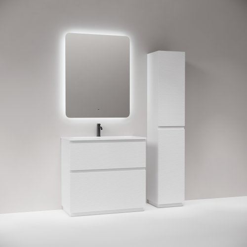 Тумба под раковину Sancos FOLK Floor FL90FW 90х40 напольная цвет белый - фото 2