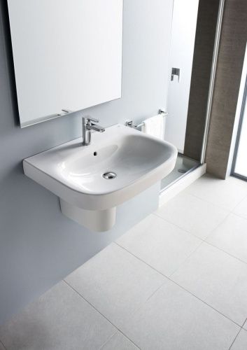 Раковина из сантехнического фарфора Roca Debba 732799500Y 60х40 подвесная цвет белый - фото 3