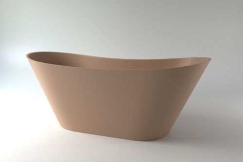 Ванна из искусственного камня Holbi AFINA 1.01.004.11.3 160х65 отдельностоящая овальная