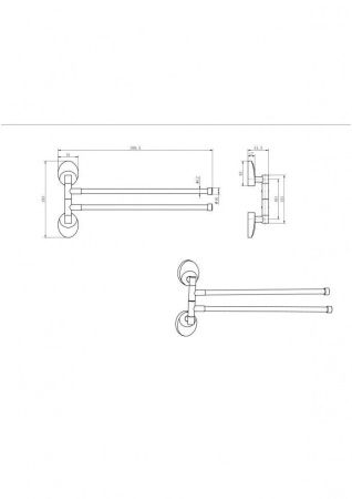 Полотенцедержатель CeramaLux Valencia 73214-2