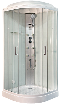 Душевая кабина Royal Bath HKST RB100HKST-WT 100х100 четверть круга с крышей ориентация универсальная