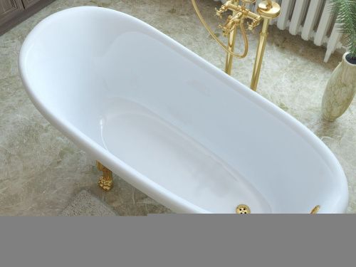 Ванна из литьевго мрамора Эстет Марсель ФР-00014543 160х80 отдельностоящая овальная - фото 4