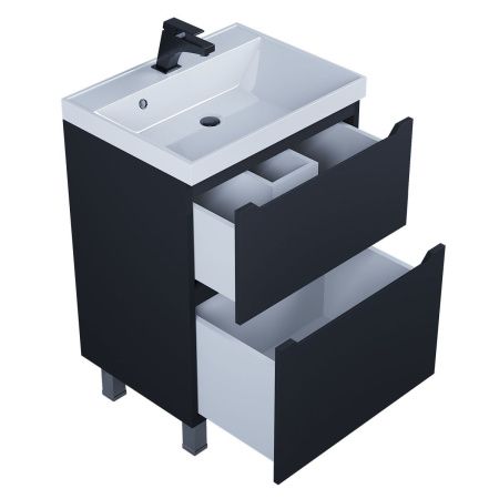 Тумба под раковину Uperwood Tanos 291120331 60х50 напольная цвет черный