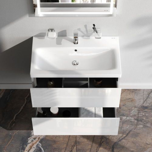 Тумба под раковину Am.Pm Gem M90FHX07522WG 80х40 подвесная цвет белый - фото 3