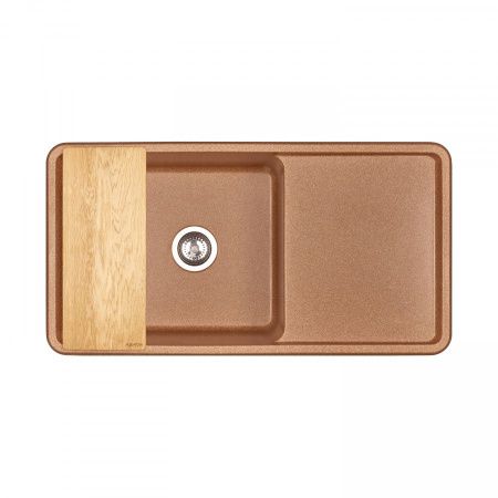 Кухонная мойка Aquaton Беллис 1A725132BS270 95х50 цвет коричневый