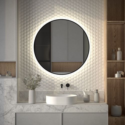 Зеркало с подсветкой Defesto AURA DF 2986 90х90 подвесное - фото 3