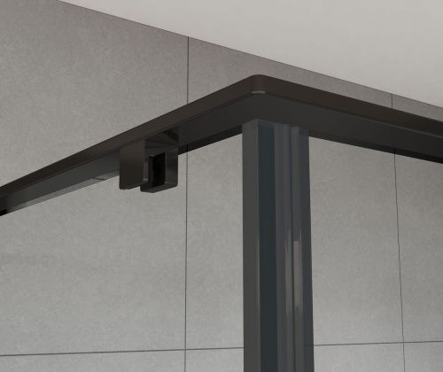 Душевой уголок Vincea Arno VSR-1A9012CLB 120х90 стекло прозрачное профиль черный без поддона - фото 4