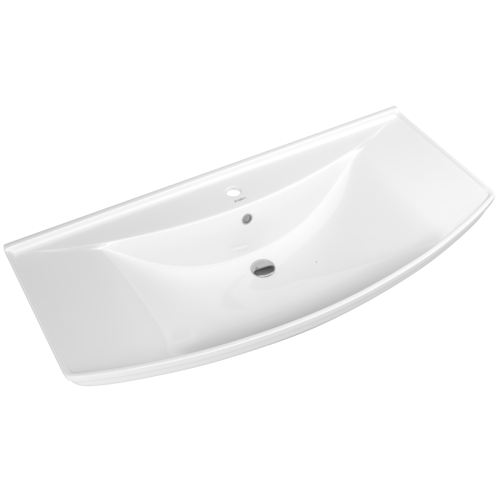 Раковина керамическая Onika Стиль 4620008197340 110х50 накладная цвет белый 1 отверстие под смеситель