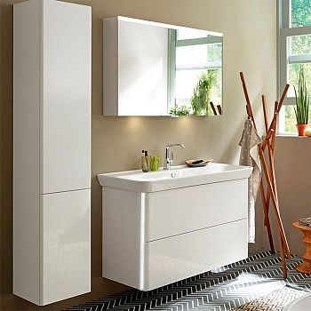 Тумба с раковиной Burgbad Iveo SFEY100F2833G0169C0001*1 100х50 подвесная цвет белый