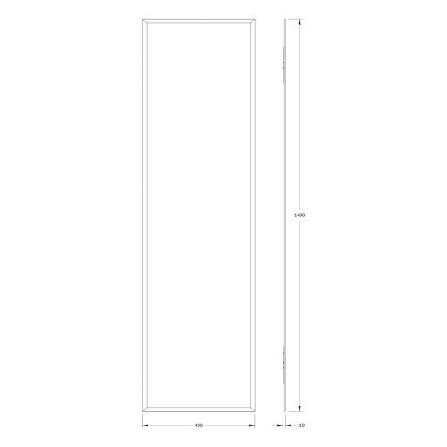 Зеркало Evoform Comfort BY 0946 40х140 подвесное - фото 2