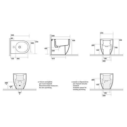 Биде напольное Kerasan FLO 312601 цвет белый - фото 2