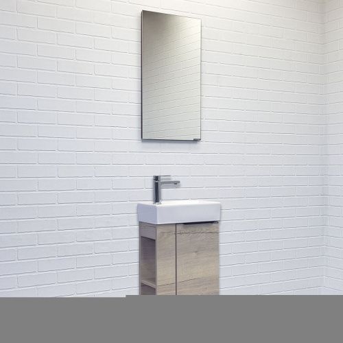 Тумба с раковиной Comforty Матэ 00-00015132CF 40х20 подвесная цвет коричневый - фото 5