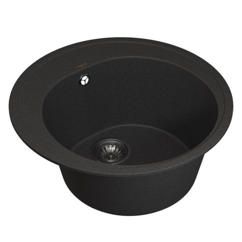 Кухонная мойка Uperwood Quartz Premium UPD-01 3910202103 50х50 цвет черный поверхность матовая - фото 2