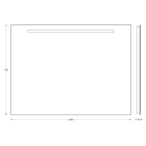 Зеркало Evoform Lumline BY 2007 100х80 подвесное - фото 2