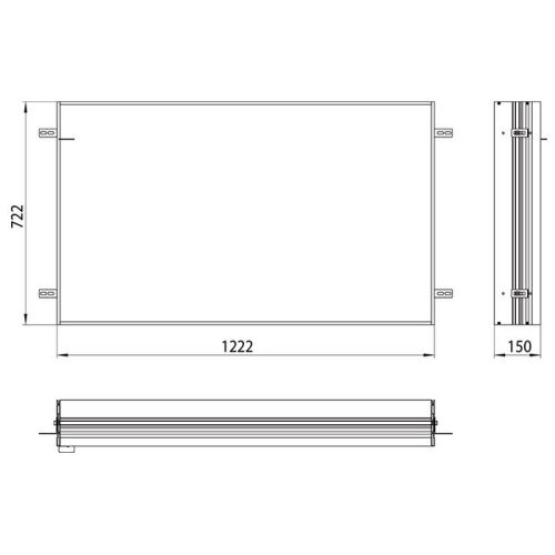 Встраиваемая рама для зеркального шкафа Emco Asis 9497 000 13 - фото 2