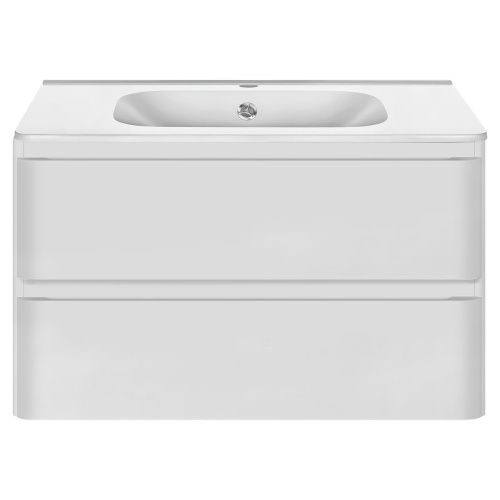 Тумба под раковину Vincea Vico VMC-2V800GW 80х50 подвесная цвет белый - фото 4