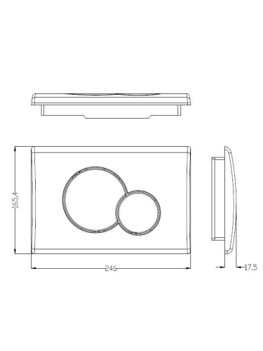 Клавиша смыва механическая WeltWasser WW INS 10000005952 цвет хром - фото 2