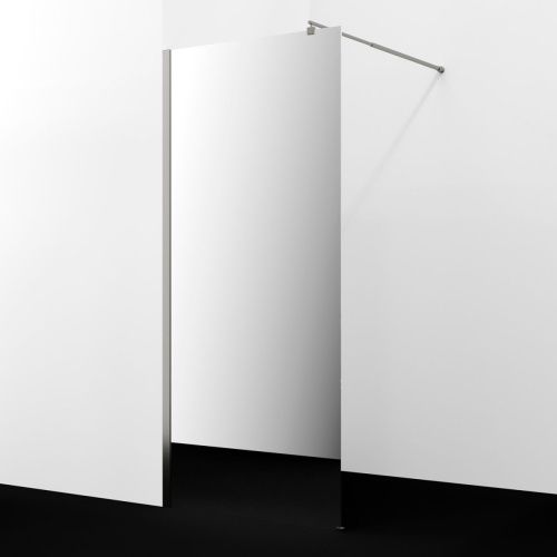 Душевая перегородка Wasserkraft Rur 30W 30W40BN-MR 120х200 стекло зеркальное профиль никель - фото 3