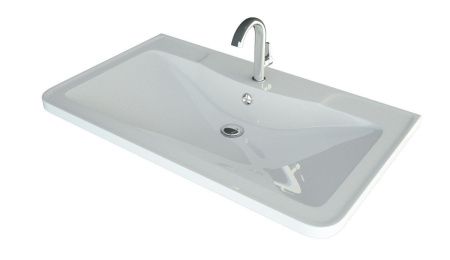 Тумба под раковину Corozo Алабама SD-00000568 100х40 подвесная цвет белый