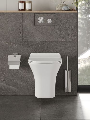 Унитаз подвесной Orange C02-100w белый с сиденьем микролифт каскадный смыв - фото 5