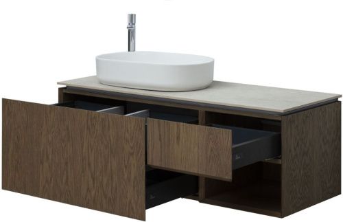 Тумба под раковину Allen Brau Infinity 1.21006.NO 120х50 подвесная цвет коричневый - фото 3