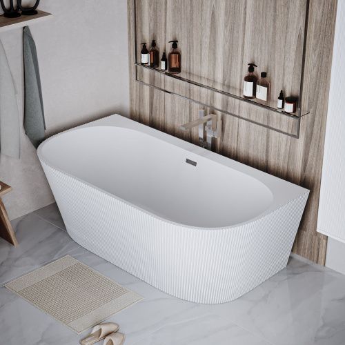 Ванна акриловая Grossman Cristal GR-17071M 170х80 отдельностоящая овальная с каркасом - фото 5