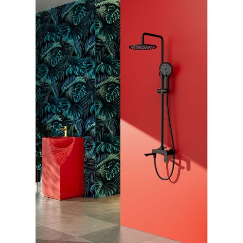 Душевая стойка Raglo R03 R03.24.06 настенная цвет черный - фото 3