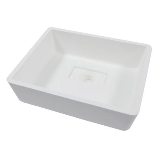 Раковина из искусственного камня MonteBianco Loreto Uno 12133 40х30 встраиваемая цвет белый без отверстий под смеситель - фото 2