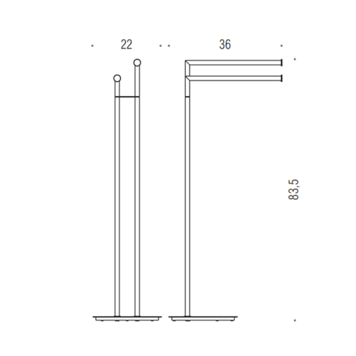 Стойка с аксессуарами для ванной Colombo Mini B4038.CR - фото 2