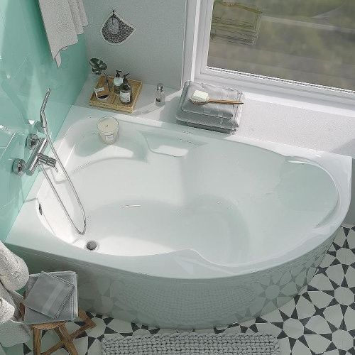 Ванна акриловая 1MarKa DIANA 01ди1710л 170х105 пристенная асимметричная без каркаса - фото 5