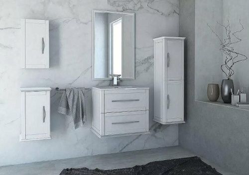 Тумба под раковину Cezares TIFFANY 54945 60х50 подвесная цвет белый - фото 4