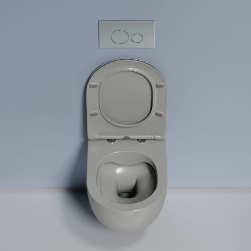 Унитаз подвесной Ceramica Nova MODENA CN6063MH черный с сиденьем микролифт безободковый душевой смыв - фото 4