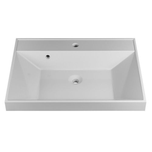 Раковина из искусственного камня Uperwood Classic 2911020335 50х30 полувстраиваемая цвет белый - фото 4