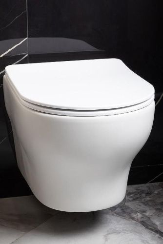 Унитаз подвесной Boheme Fiore 978-SET-MW цвет белый с сиденьем микролифт безободковый смыв торнадо - фото 2