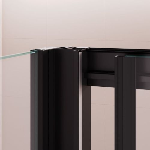 Душевой уголок RGW Passage 410874148-14 140х80 стекло прозрачное профиль черный без поддона - фото 3