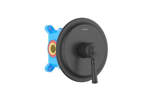 Смеситель для душа Aquatek КЛАССИК AQ1566MB встраиваемый в стену черный - фото 2