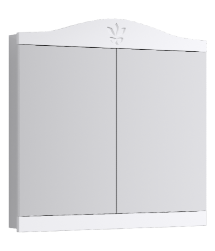 Зеркало-шкаф Aqwella Y FR0408 90х90 подвесной цвет белый - фото 2