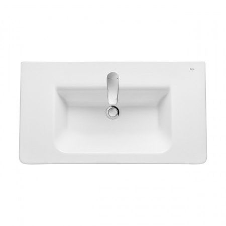 Раковина из сантехнического фарфора Roca The Gap Unik 7327470000 80х40 накладная цвет белый