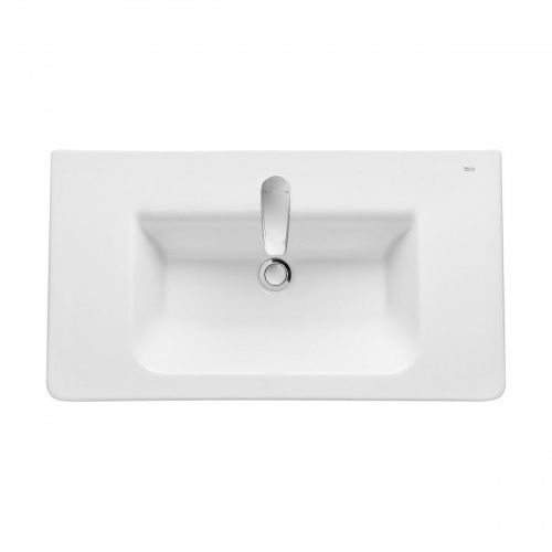 Раковина из сантехнического фарфора Roca The Gap Unik 7327470000 80х40 накладная цвет белый - фото 2
