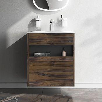 Тумба под раковину Am.Pm Func M8FFUX0601OF 60х50 подвесная цвет коричневый