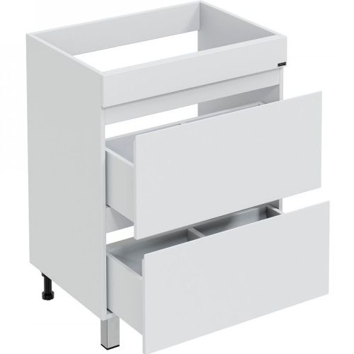 Тумба под раковину СанТа Марс 700316 70х50 напольная цвет белый - фото 2