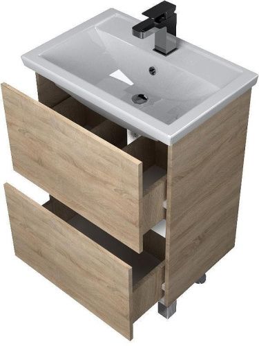 Тумба под раковину 1MarKa Aris У76060 60х40 цвет коричневый - фото 2